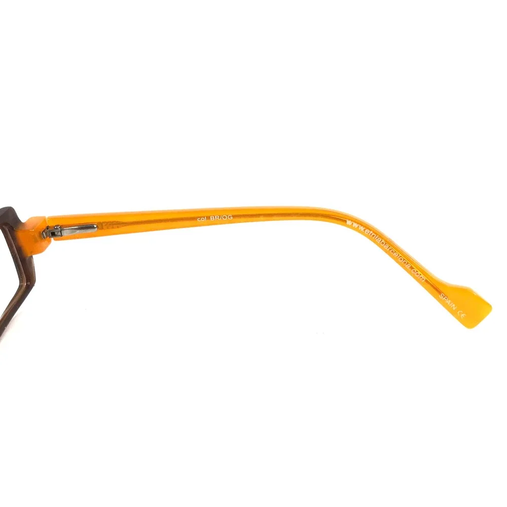 Etnia Barcelona Eyeglasses Frames MYKONOS col.BR/OG Brown Orange 50-18-135